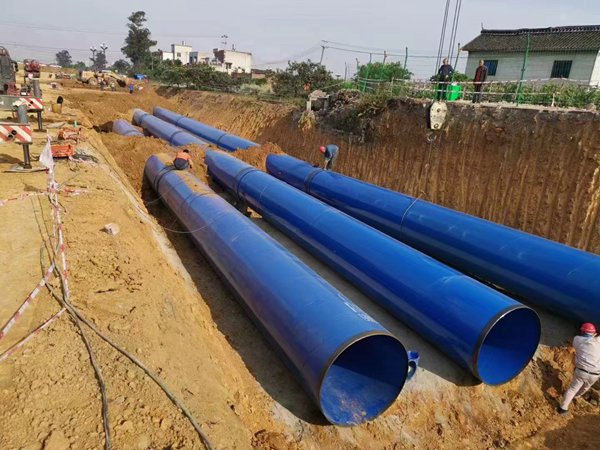 排水涂塑钢管施工案例